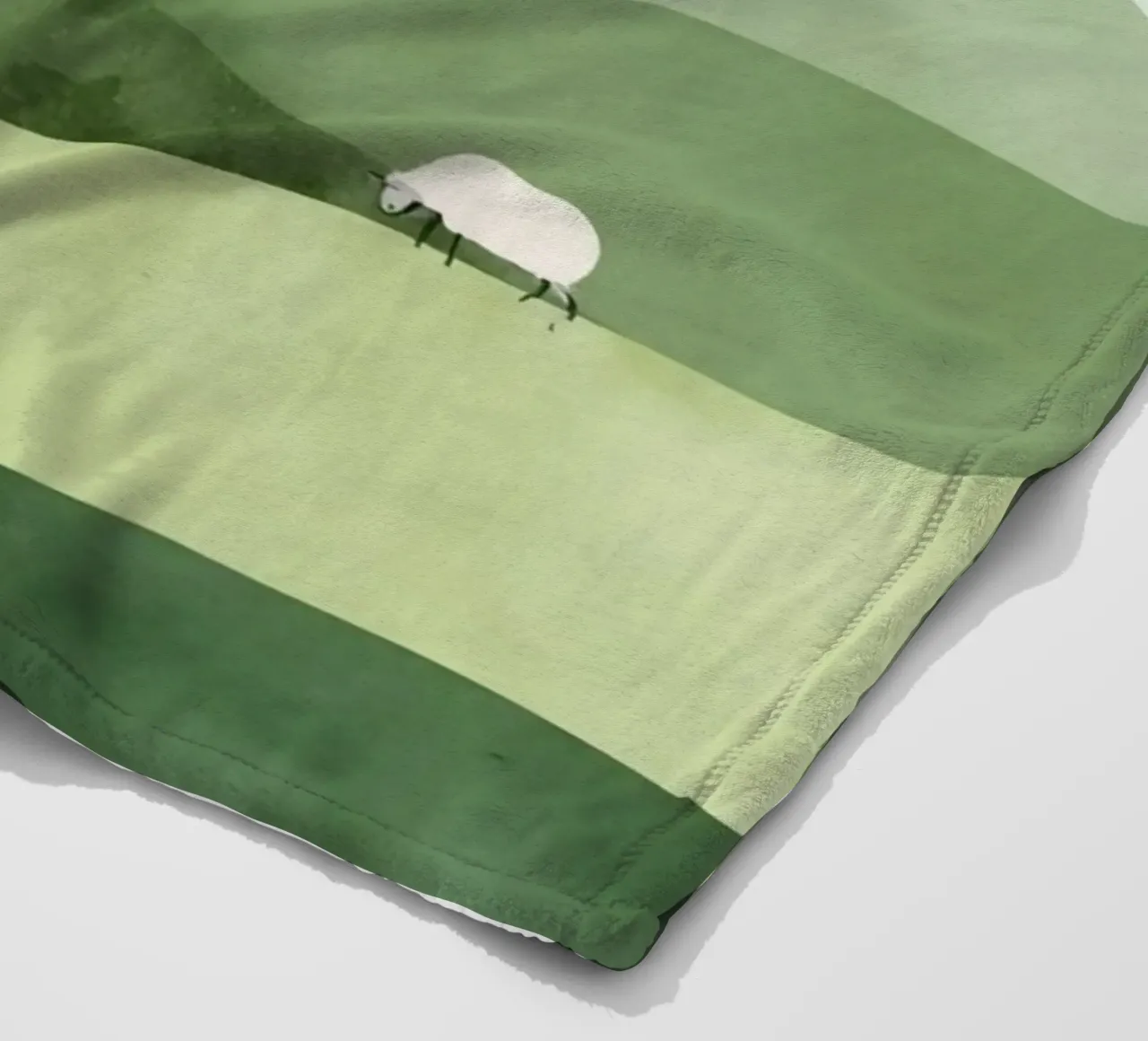 Vivaio carino Colline ondulate con pecore e nuvole coperta in pile da DesignDoodle