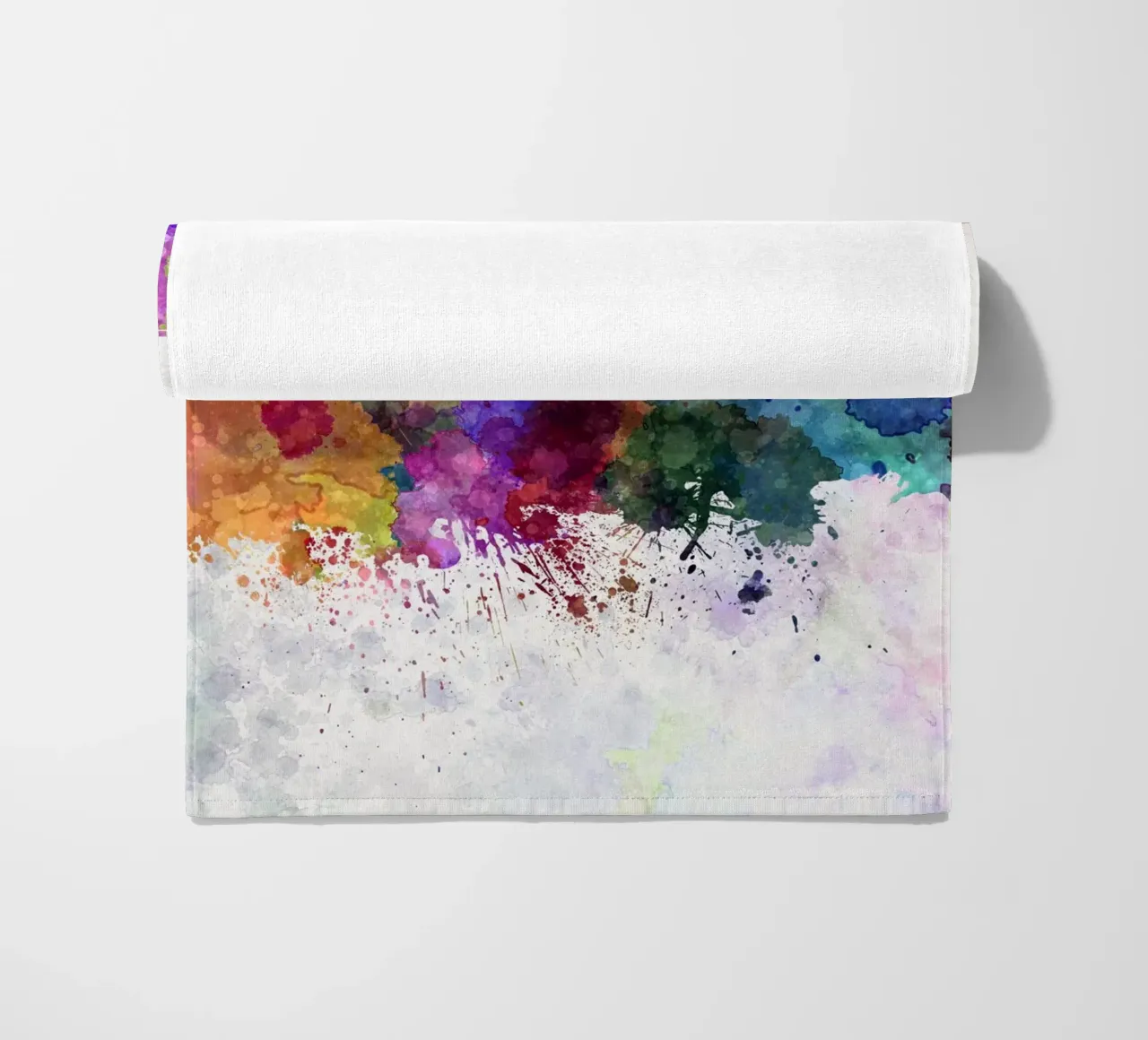 Lo skyline di Colonia in acquerello telo mare da 🎁 NOBELART