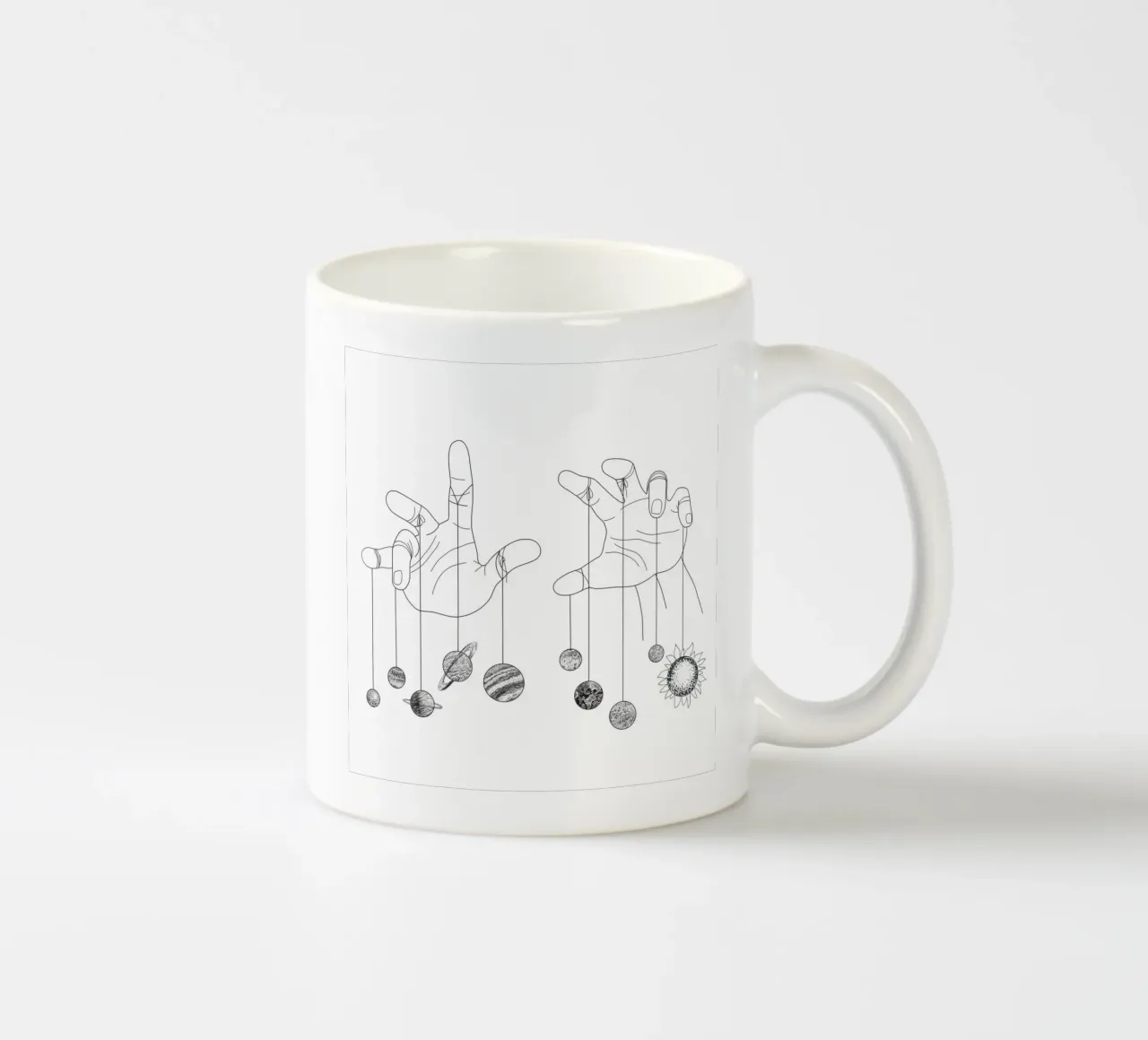 Solar System II tazza in ceramica da Nadjaa