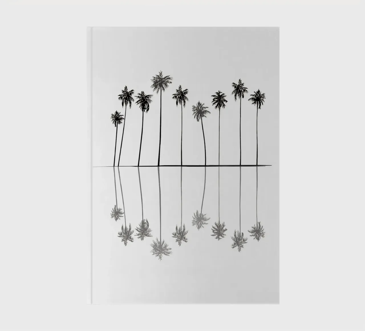 Palm Reflections II notebook by Nadjaa