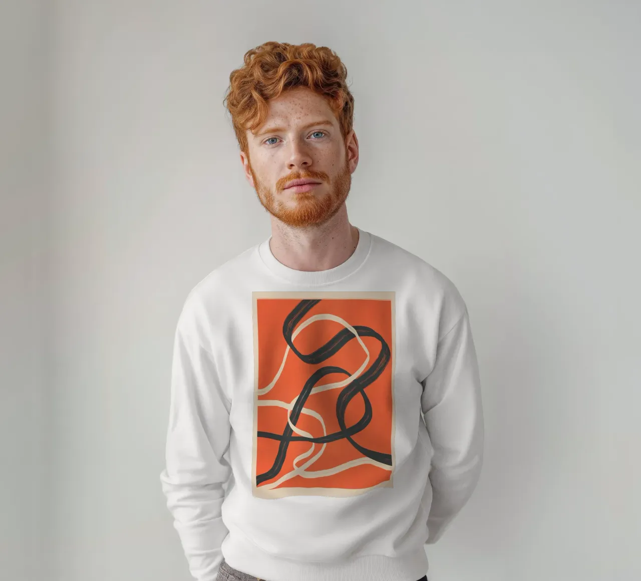 Minimal Abstract Lines Dance 2 felpa da Nadjaa