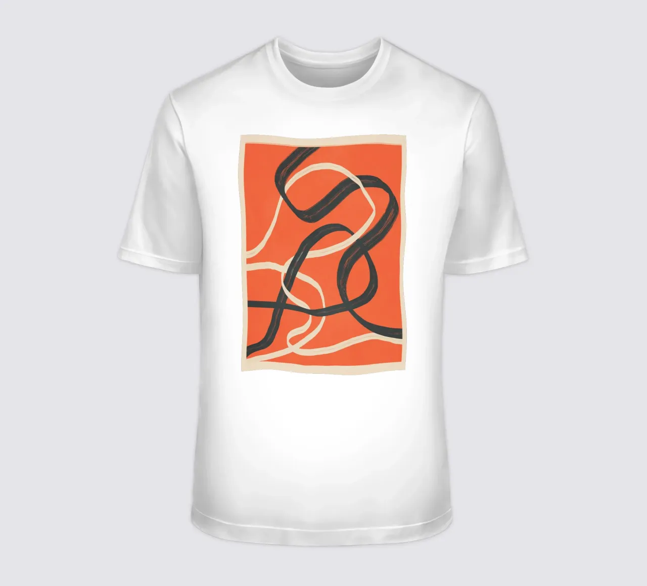 Minimal Abstract Lines Dance 2 t-shirt da Nadjaa