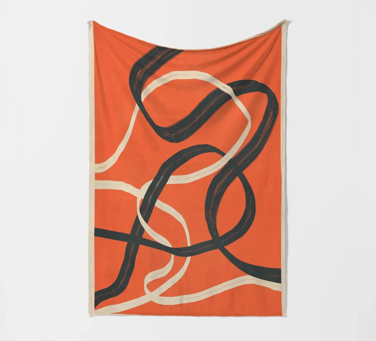 Minimal Abstract Lines Dance 2 coperta in pile da Nadjaa