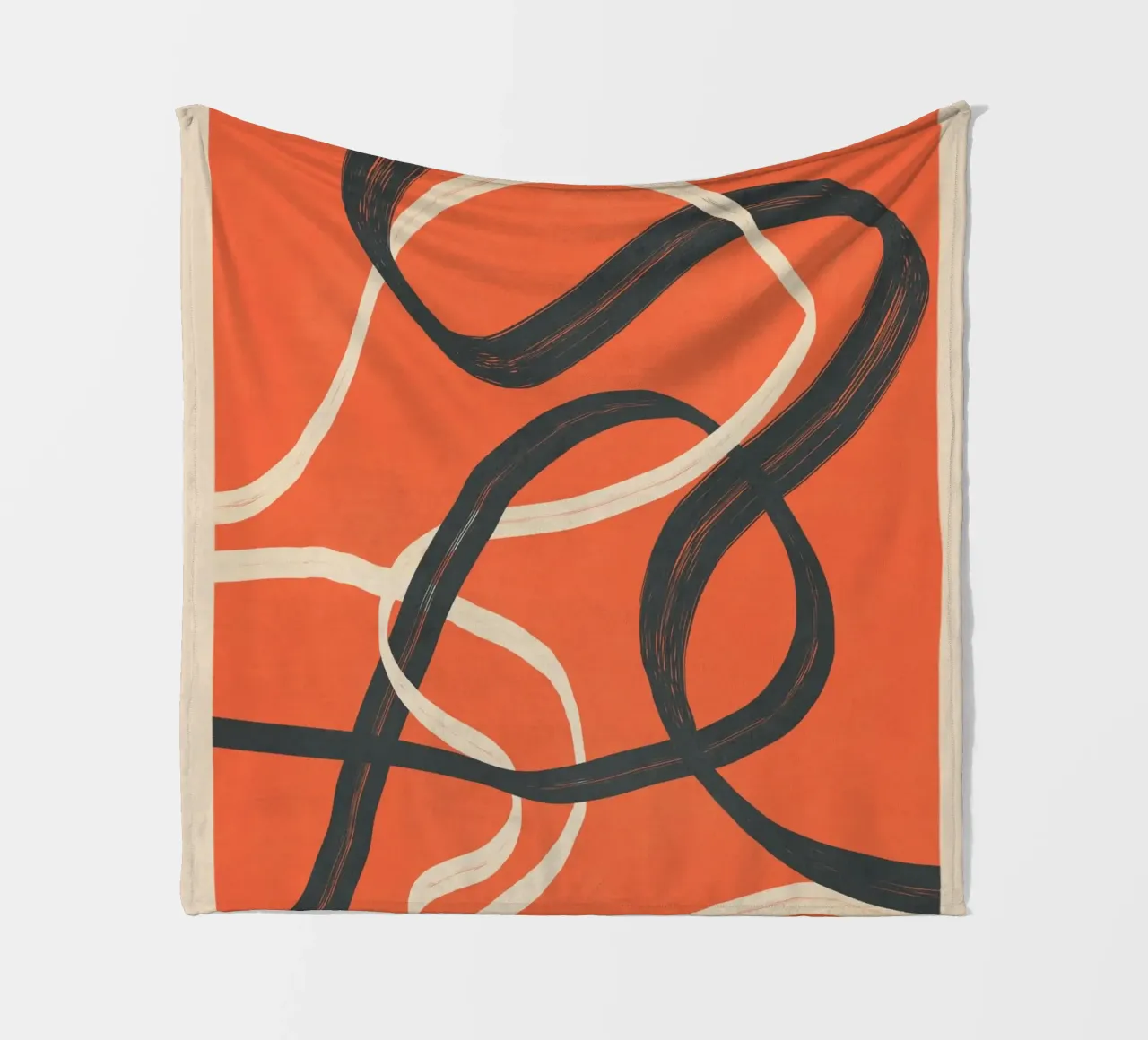 Minimal Abstract Lines Dance 2 coperta in pile da Nadjaa