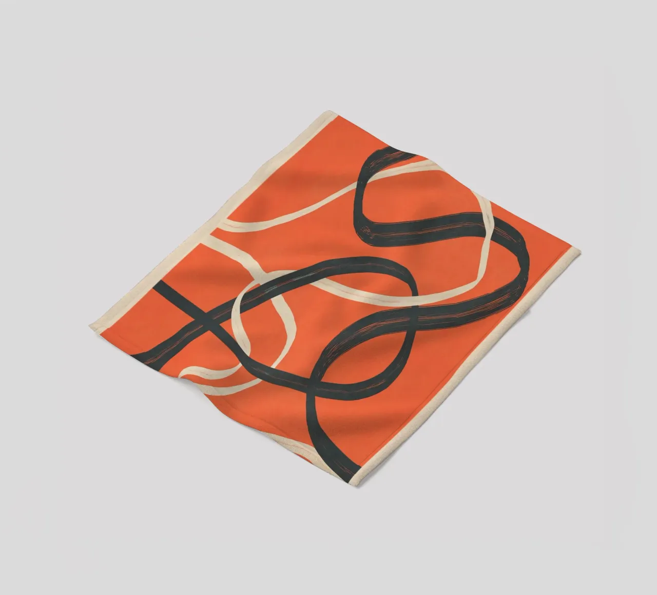 Minimal Abstract Lines Dance 2 coperta in pile da Nadjaa