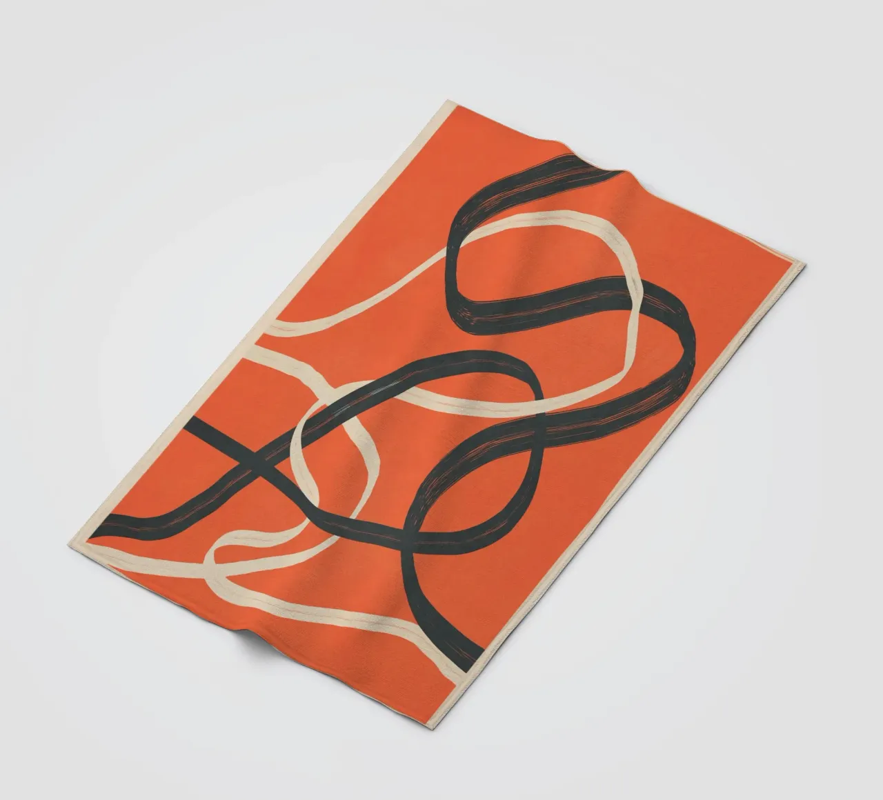 Minimal Abstract Lines Dance 2 coperta in pile da Nadjaa