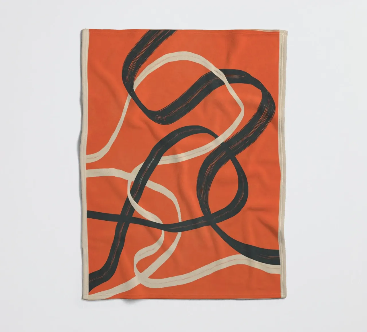 Minimal Abstract Lines Dance 2 coperta in pile da Nadjaa