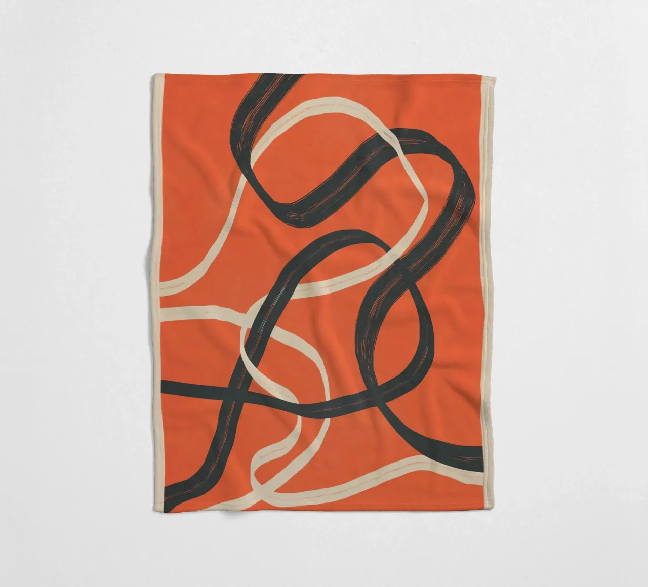 Minimal Abstract Lines Dance 2 coperta in pile da Nadjaa