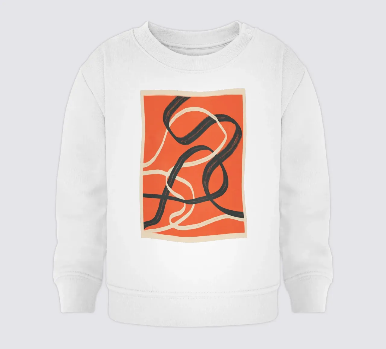 Minimal Abstract Lines Dance 2 felpa neonato da Nadjaa