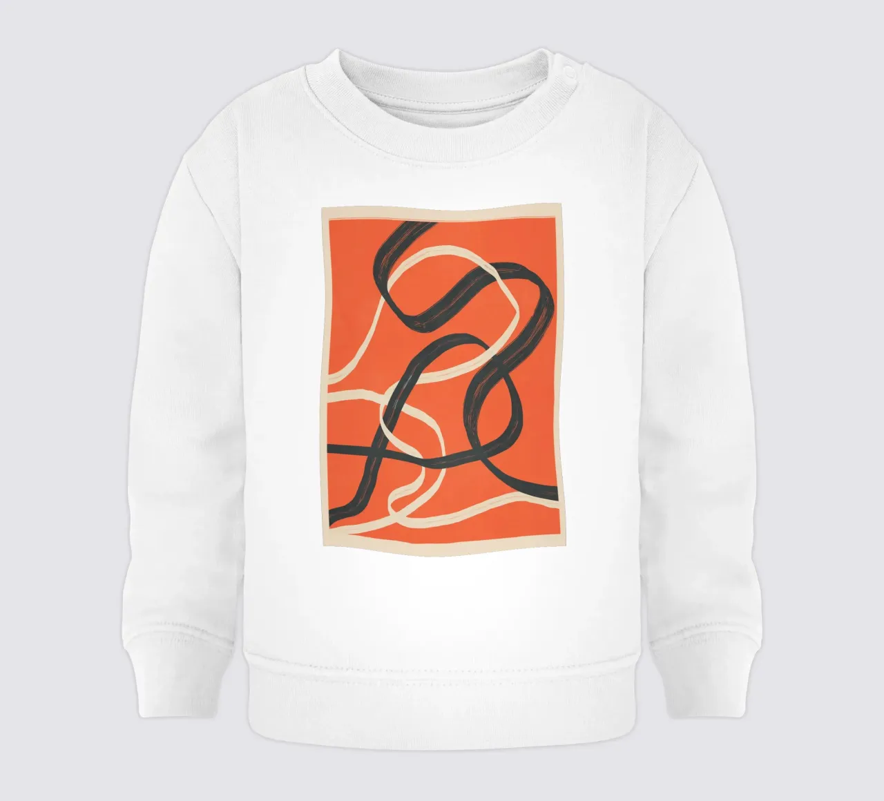 Minimal Abstract Lines Dance 2 felpa neonato da Nadjaa