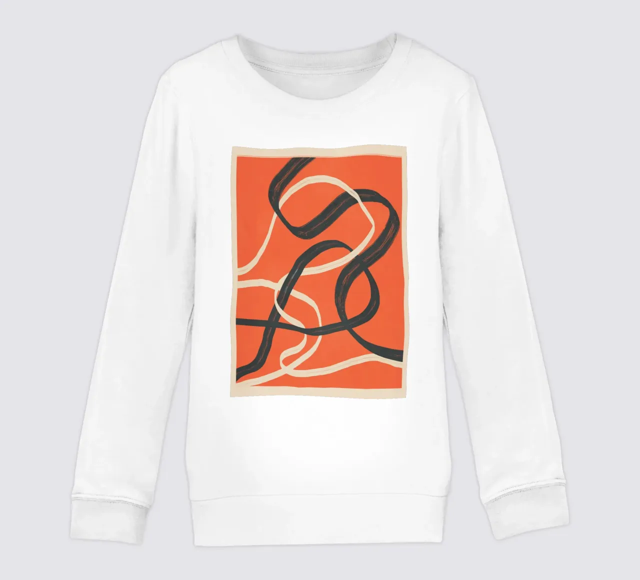 Minimal Abstract Lines Dance 2 felpa bambino da Nadjaa