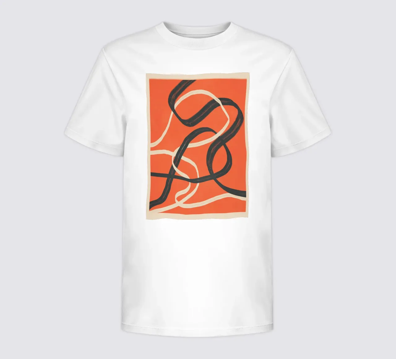 Minimal Abstract Lines Dance 2 t-shirt bambini da Nadjaa