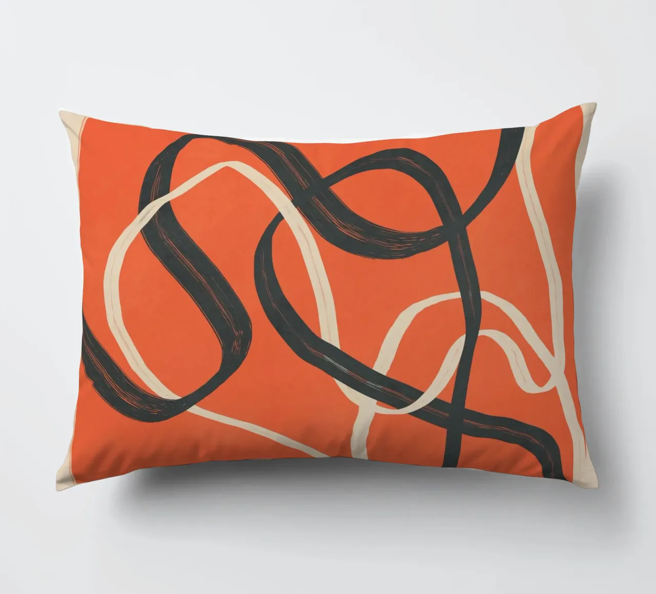 Minimal Abstract Lines Dance 2 cuscino da Nadjaa