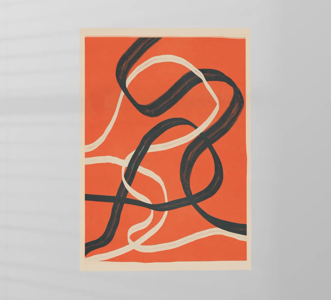 Minimal Abstract Lines Dance 2 pellicola backlit da Nadjaa