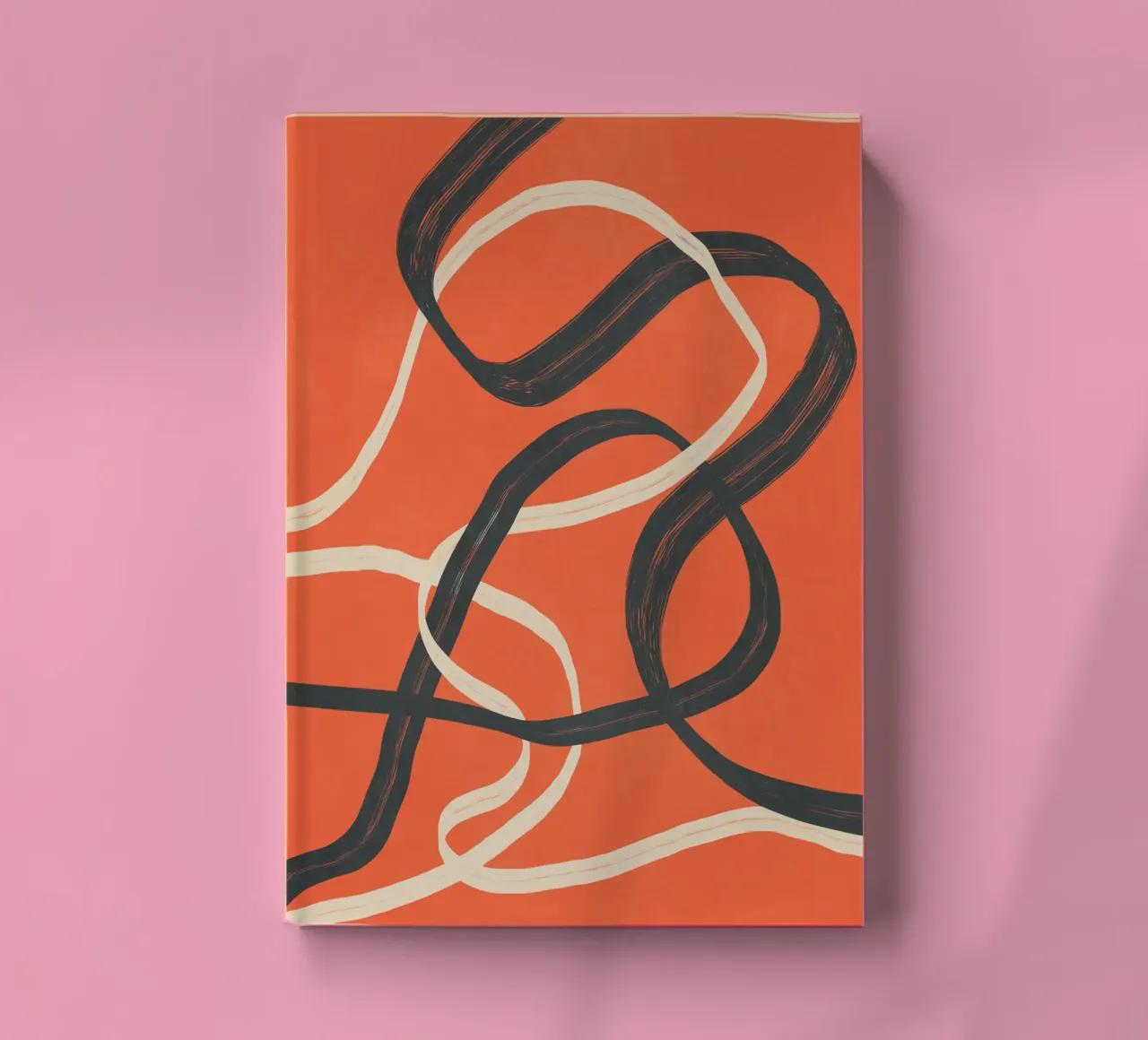 Minimal Abstract Lines Dance 2 notebook by Nadjaa