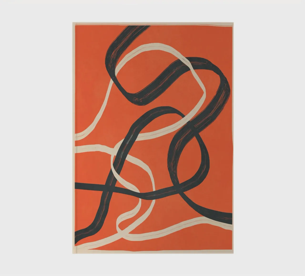 Minimal Abstract Lines Dance 2 notebook by Nadjaa