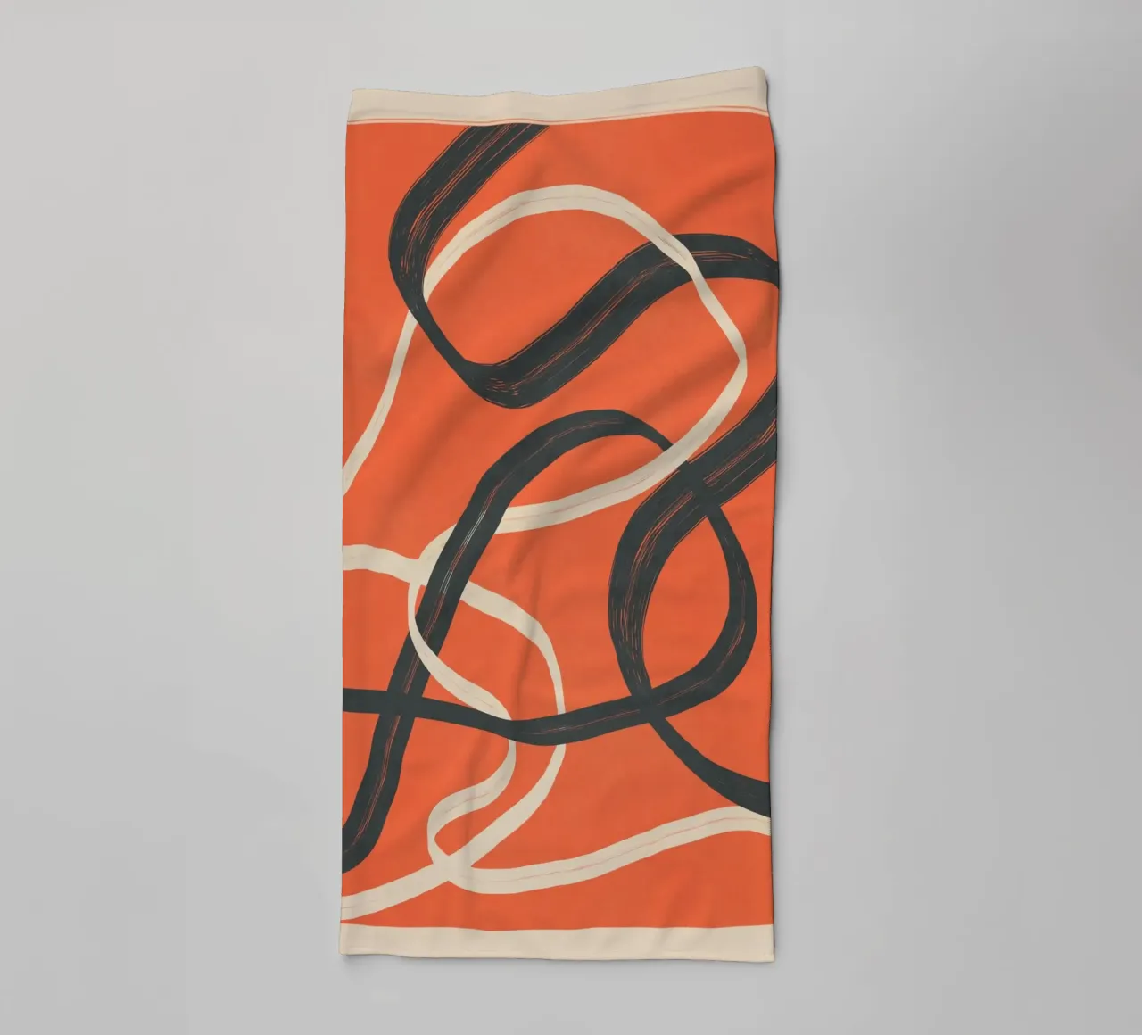 Minimal Abstract Lines Dance 2 asciugamano da bagno da Nadjaa