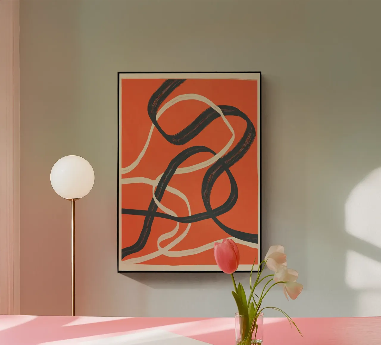 Minimal Abstract Lines Dance 2 plexiglass da Nadjaa