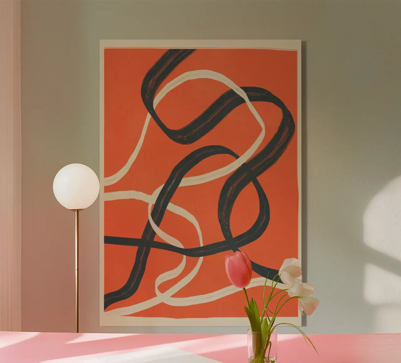 Minimal Abstract Lines Dance 2 plexiglass da Nadjaa