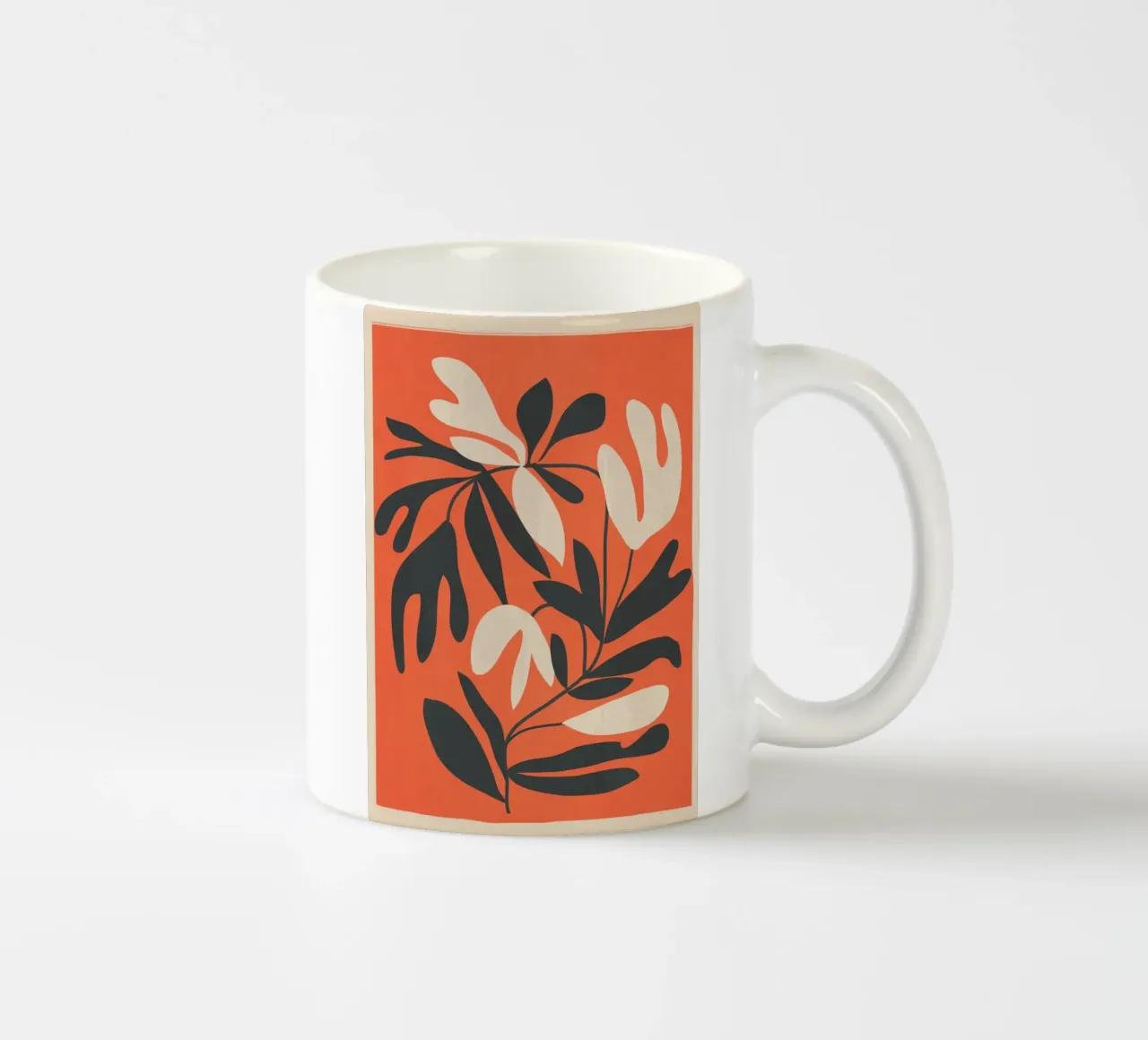 Minimal Abstract Plant Growth 2 tazza in ceramica da Nadjaa
