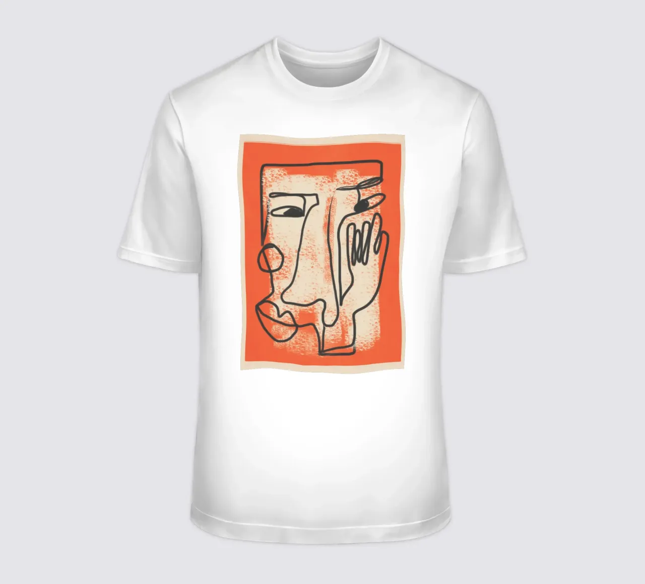 Minimal Face Impression 2 t-shirt da Nadjaa