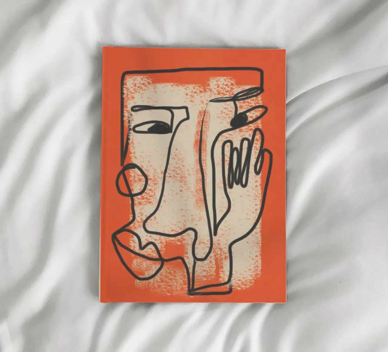 Minimal Face Impression 2 notebook by Nadjaa