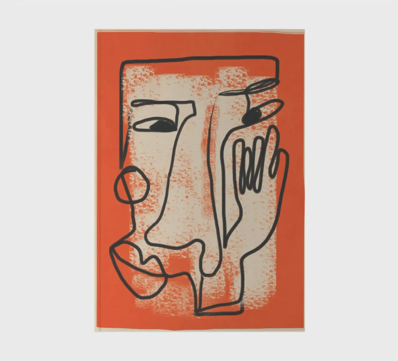 Minimal Face Impression 2 notebook by Nadjaa