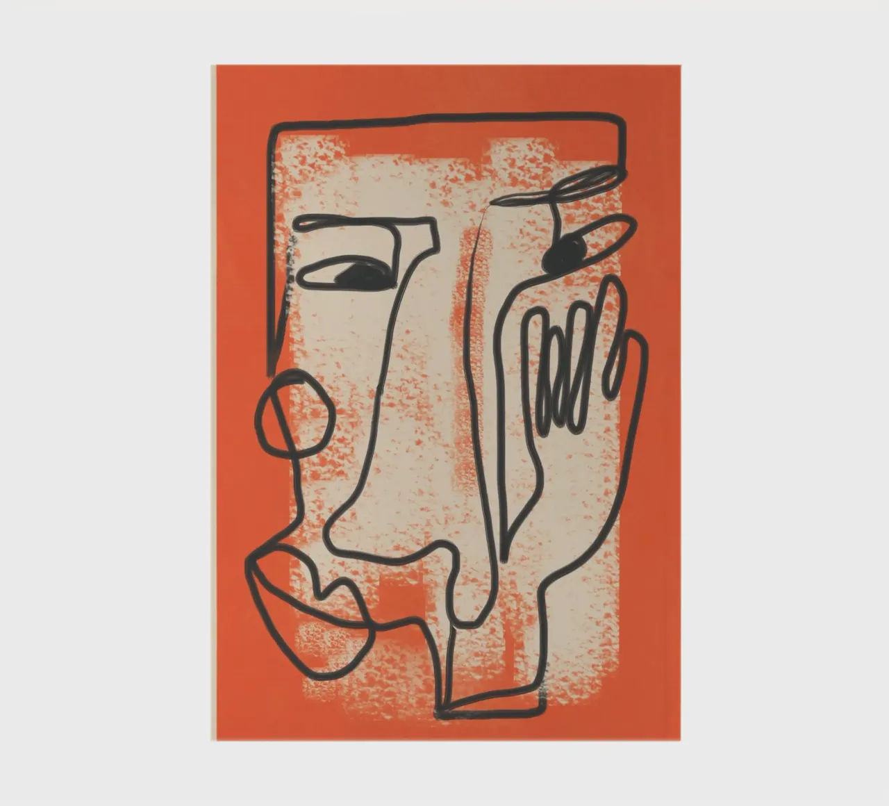 Minimal Face Impression 2 notebook by Nadjaa