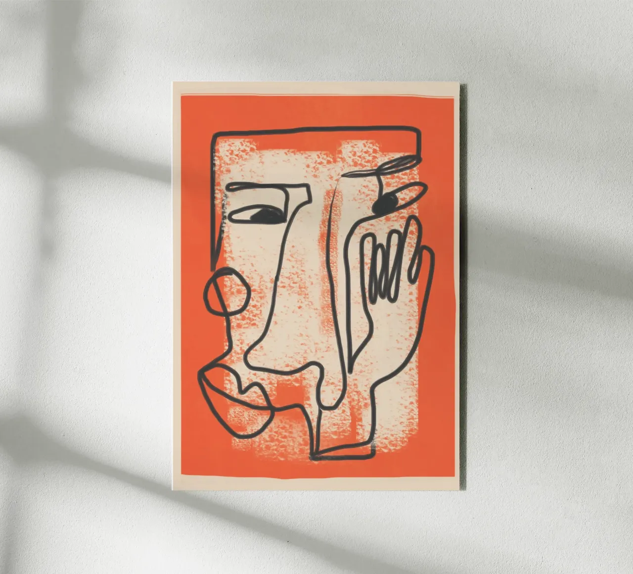 Minimal Face Impression 2 alluminio dibond da Nadjaa