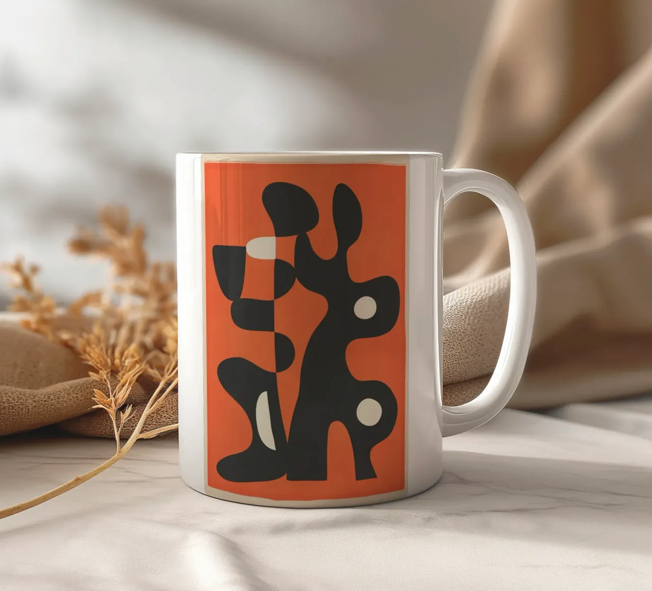 Modern Abstract Art Motion 2 tazza in ceramica da Nadjaa