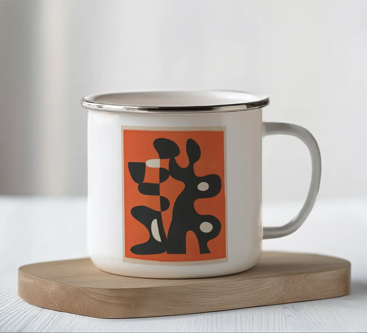 Modern Abstract Art Motion 2 tazza in smalto da Nadjaa