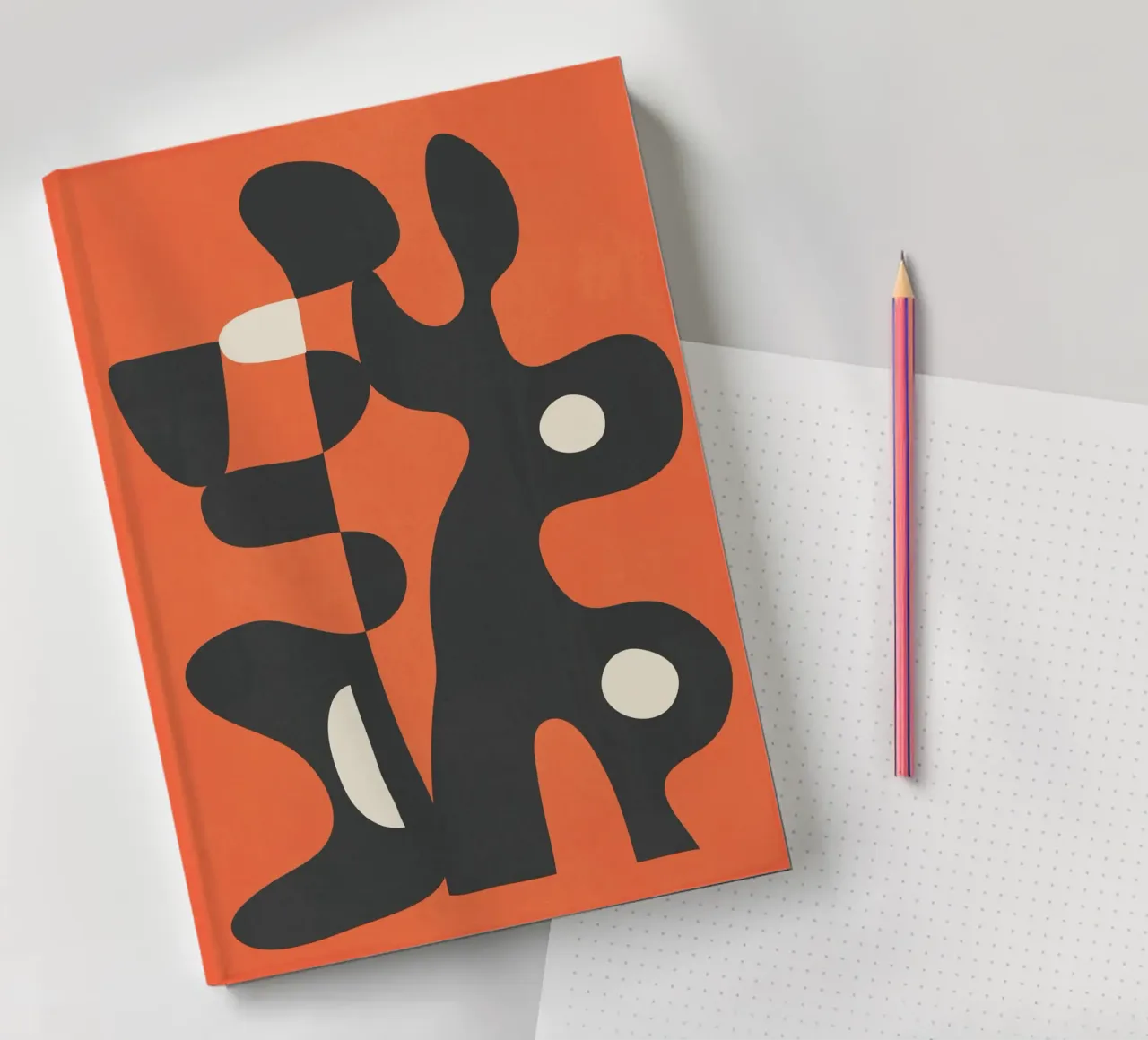 Modern Abstract Art Motion 2 notebook by Nadjaa
