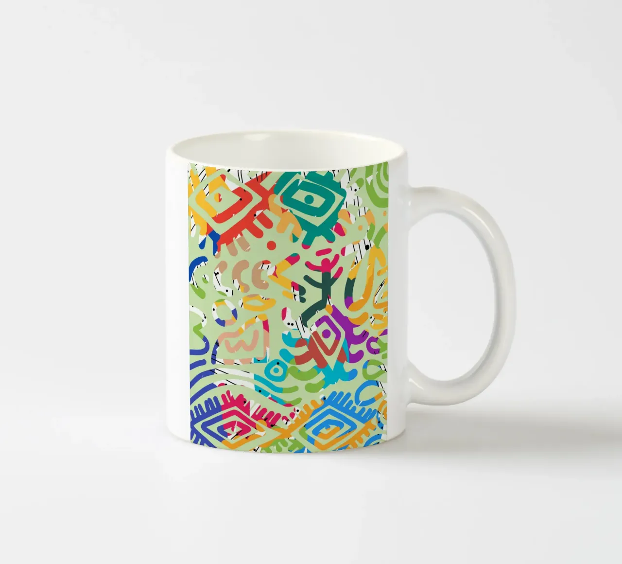 Graffiti scribble 02 tazza in ceramica da Little Dean