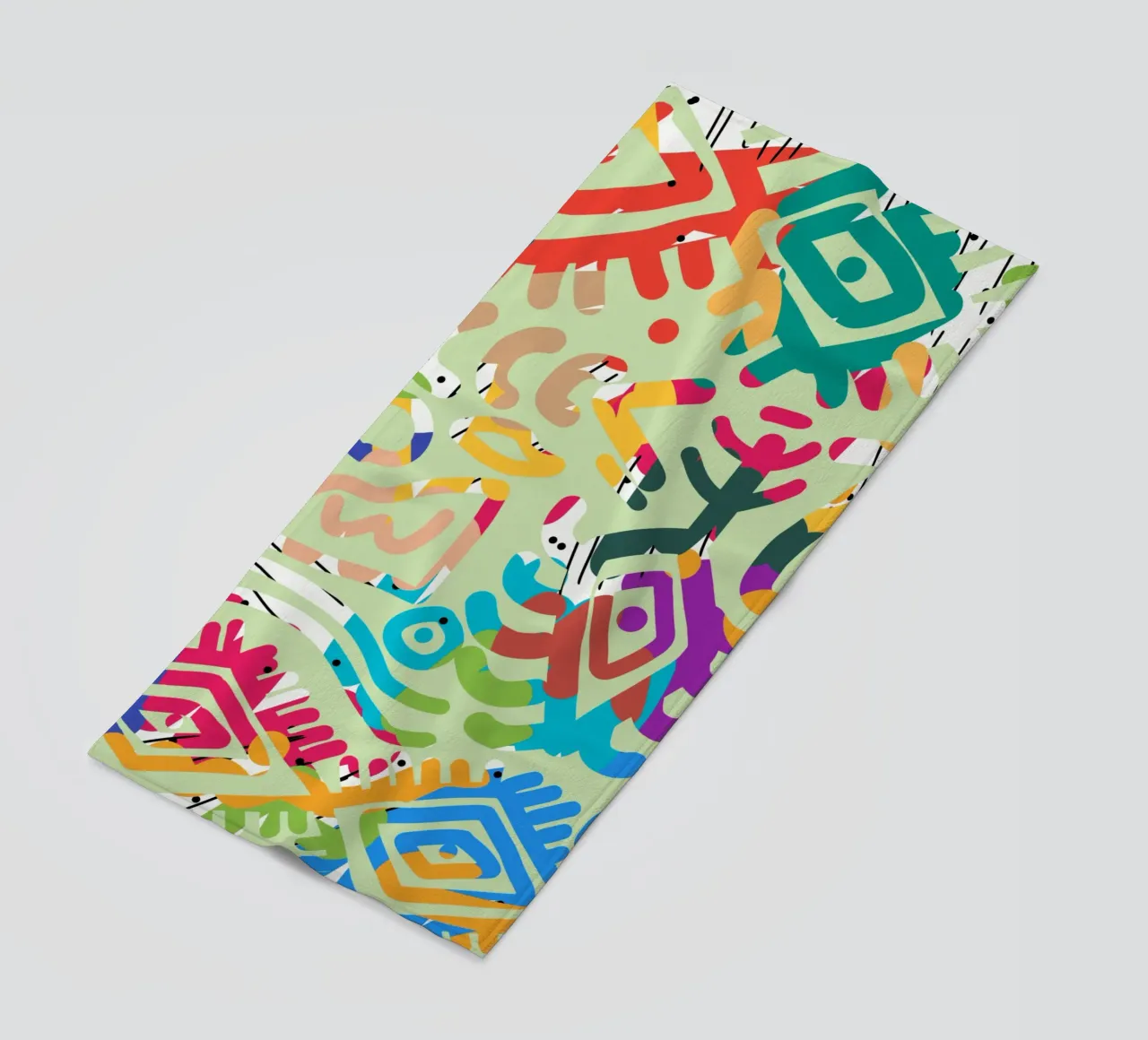 Graffiti scribble 02 telo mare da Little Dean