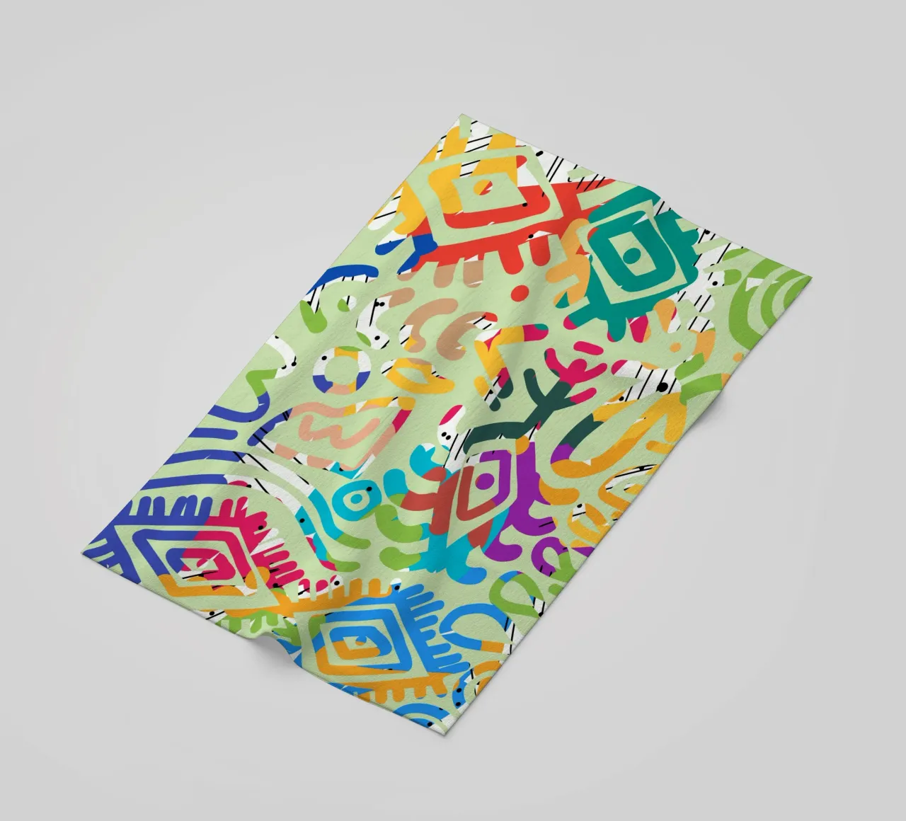 Graffiti scribble 02 telo mare da Little Dean