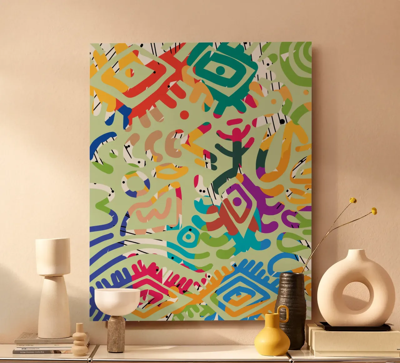 Graffiti scribble 02 alluminio dibond da Little Dean