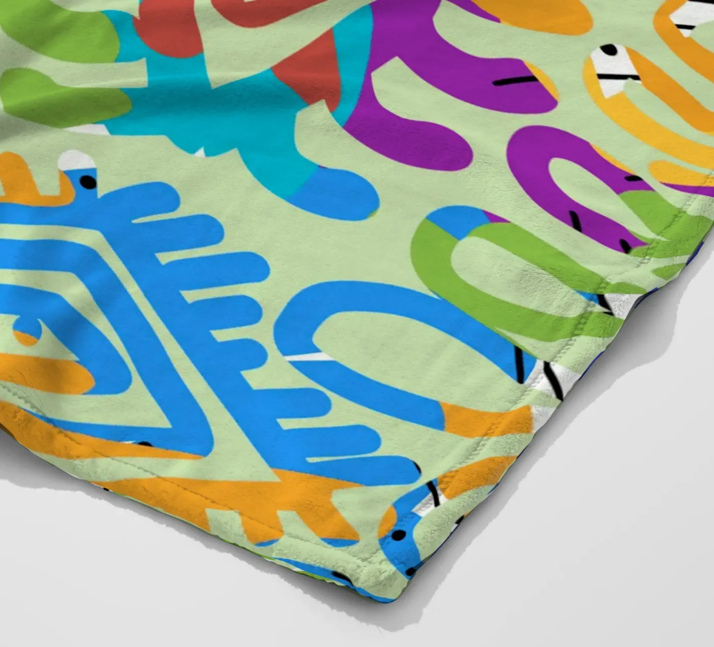 Graffiti scribble 02 coperta in pile da Little Dean