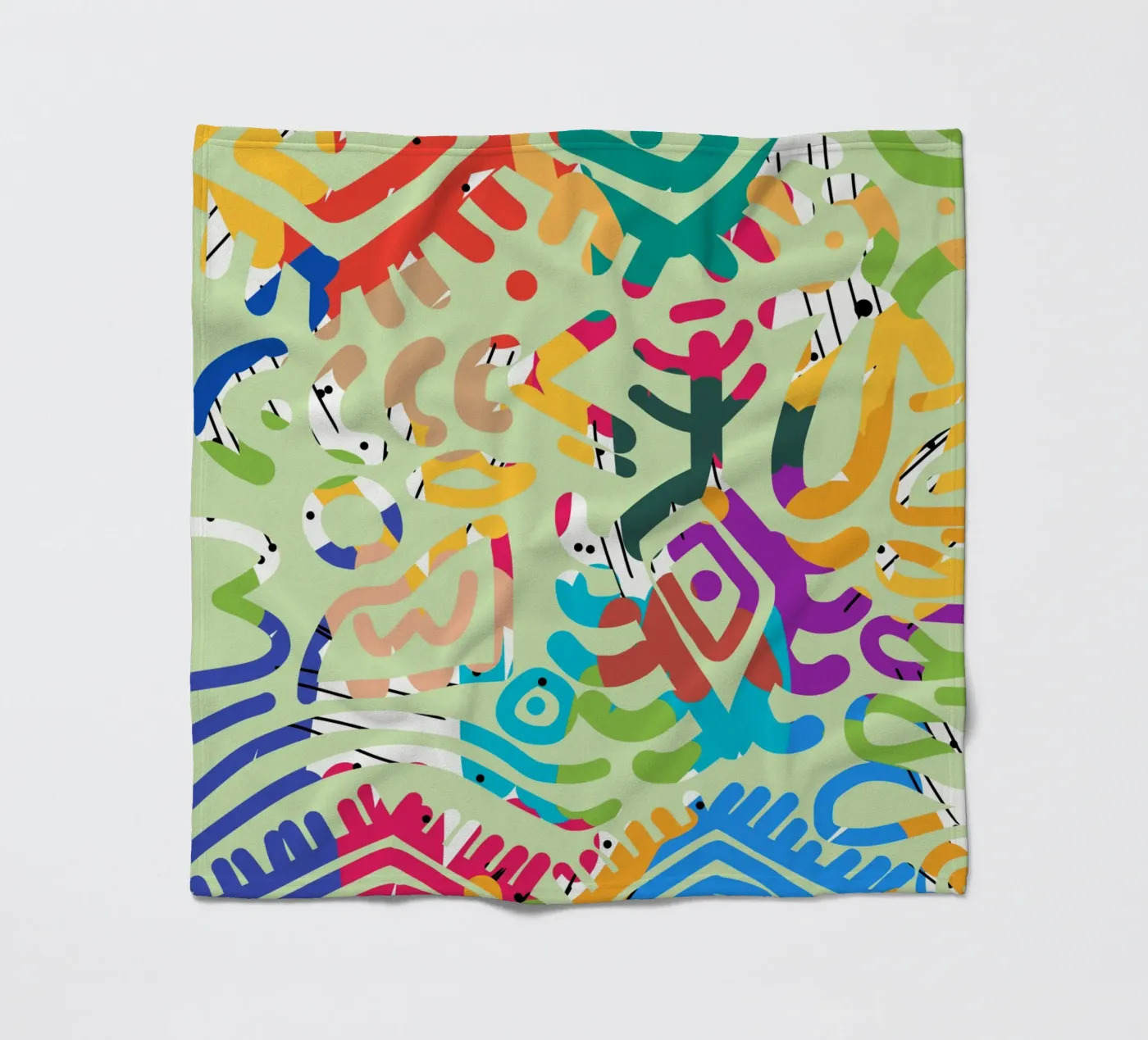 Graffiti scribble 02 coperta in pile da Little Dean