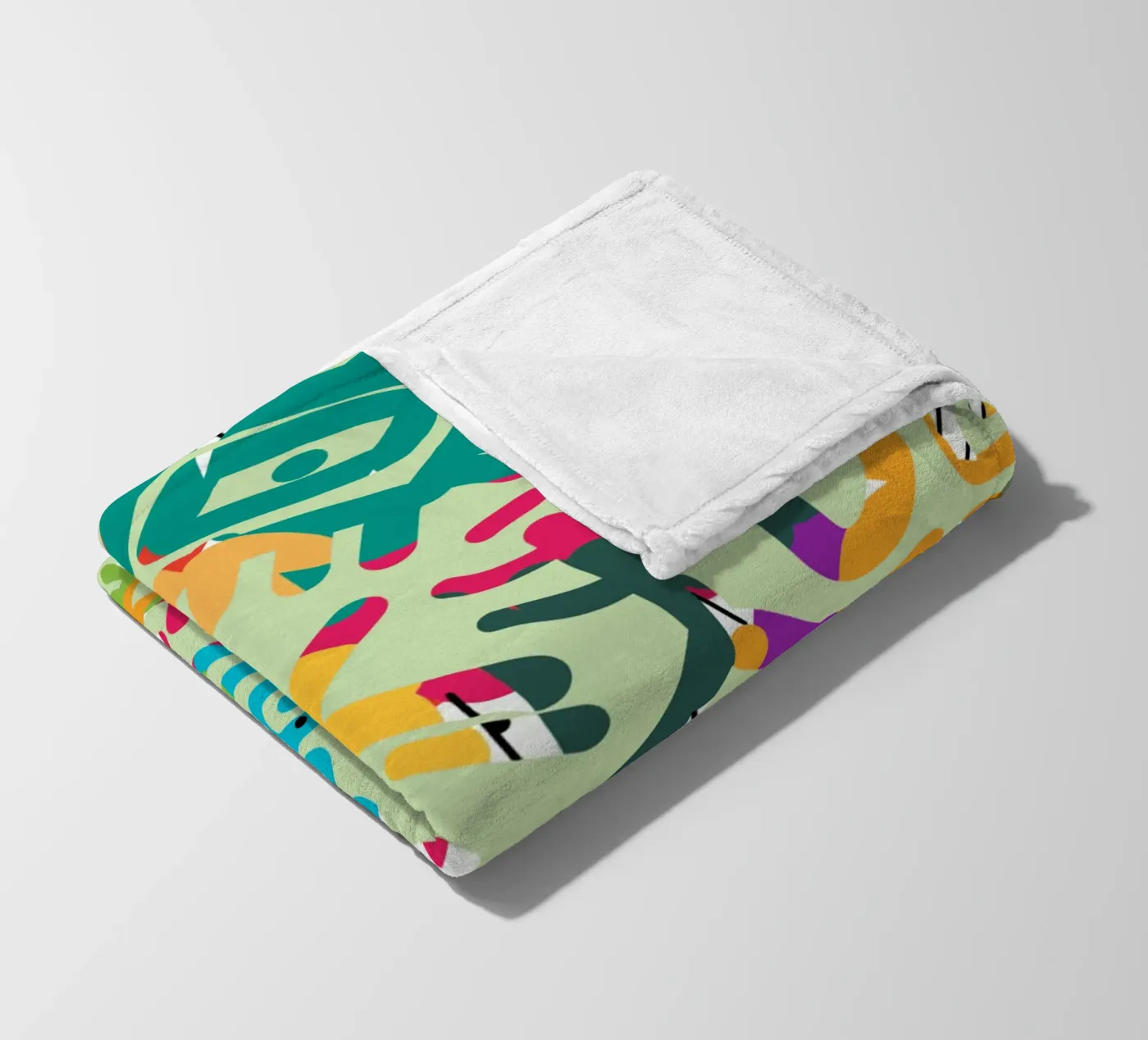 Graffiti scribble 02 coperta in pile da Little Dean