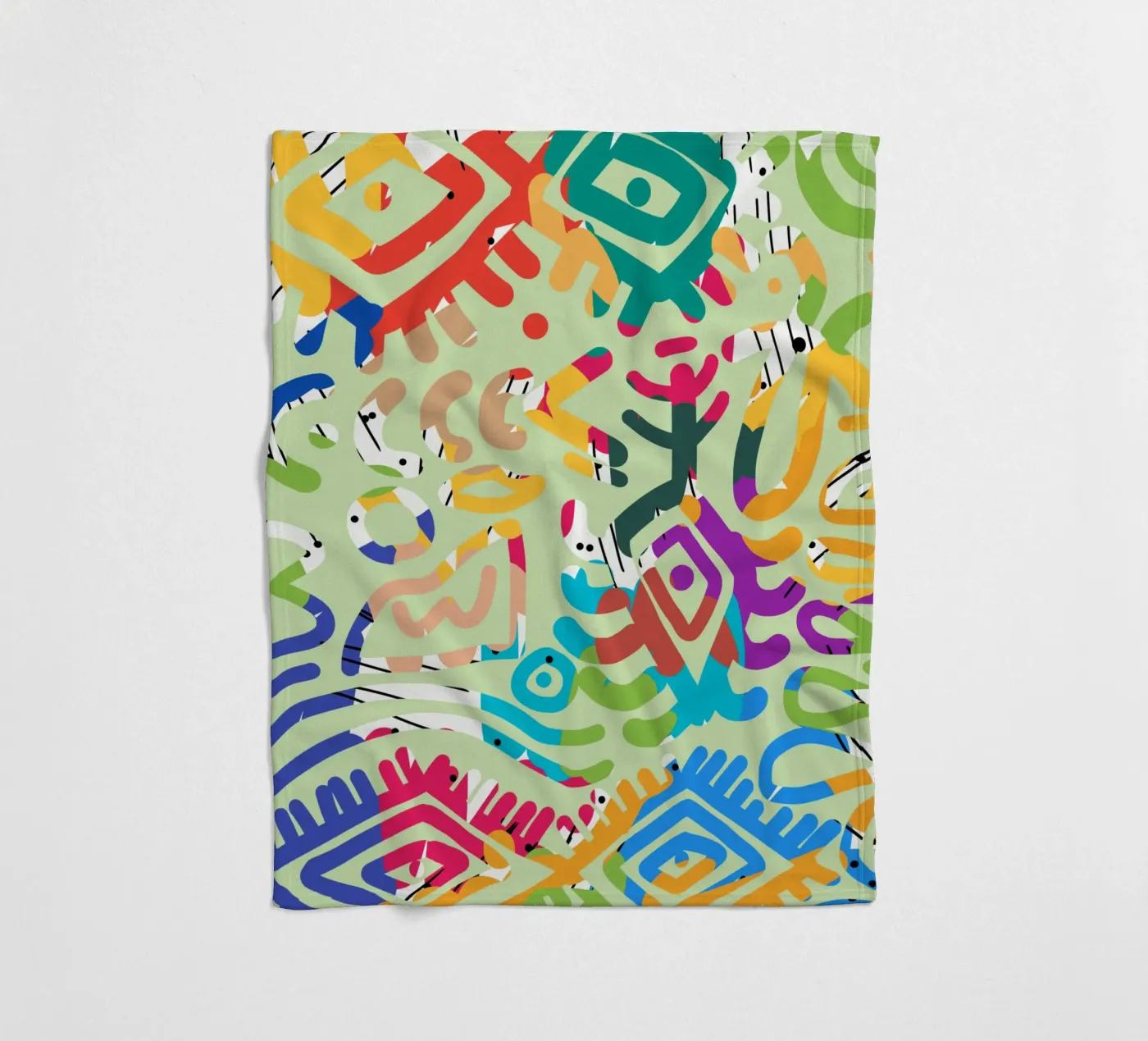 Graffiti scribble 02 coperta in pile da Little Dean