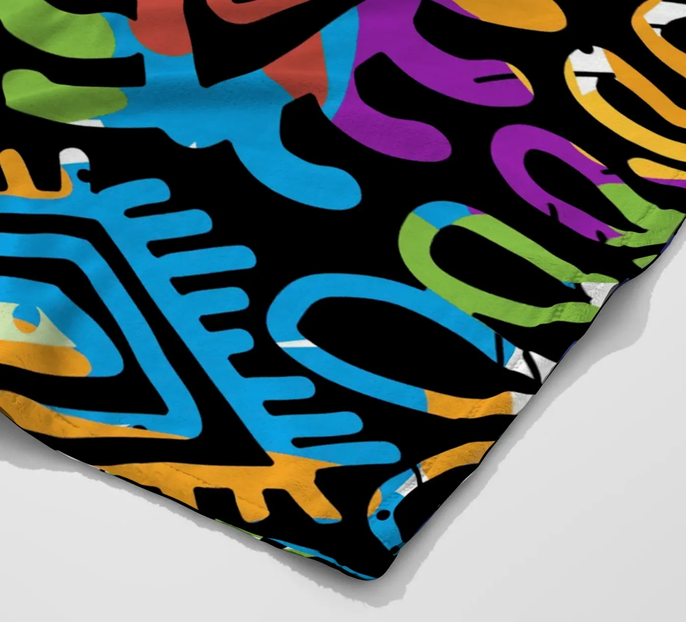 Graffiti scribble 03 coperta in pile da Little Dean