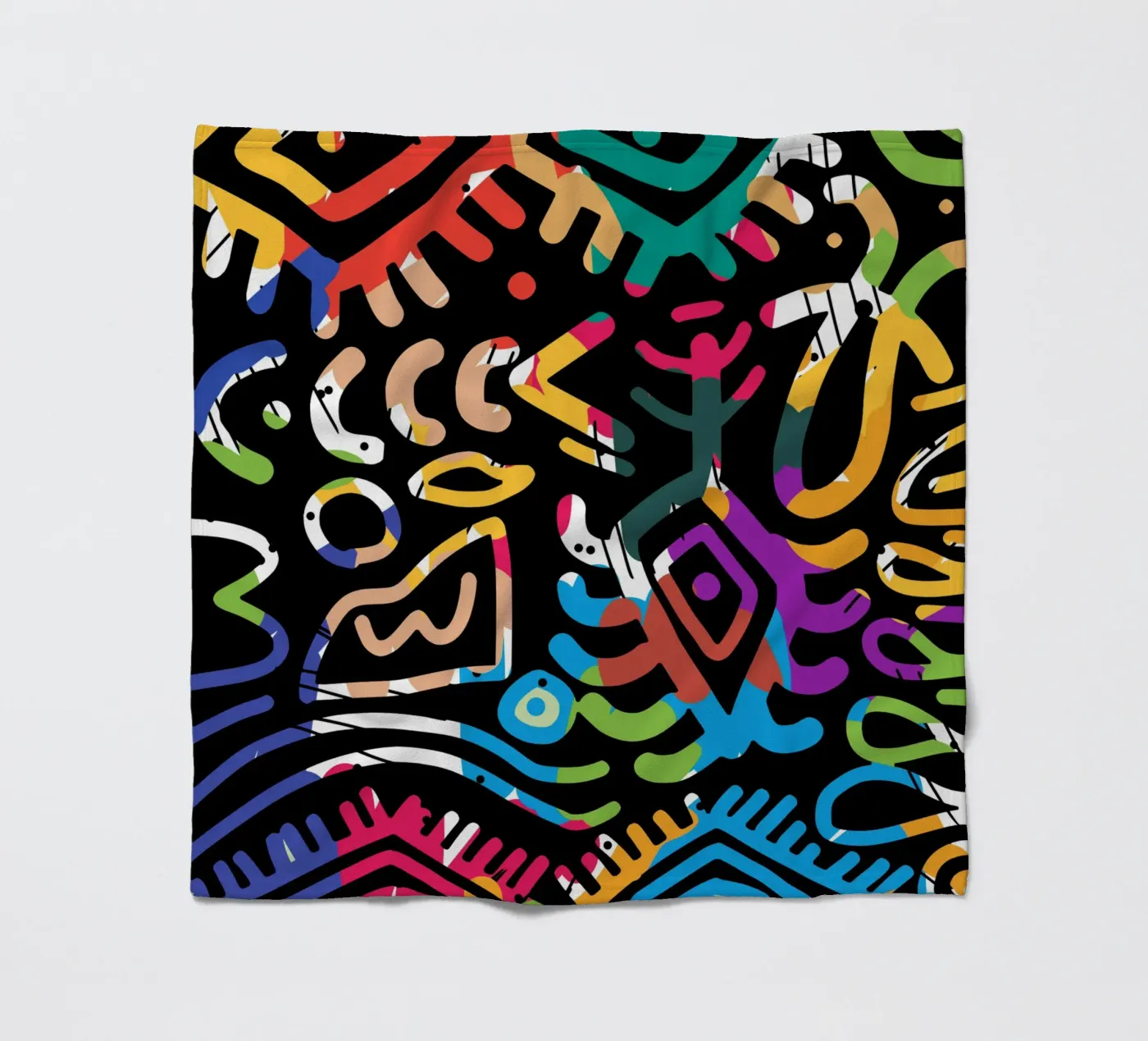 Graffiti scribble 03 coperta in pile da Little Dean