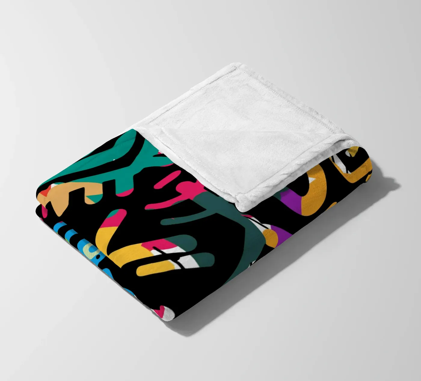 Graffiti scribble 03 coperta in pile da Little Dean