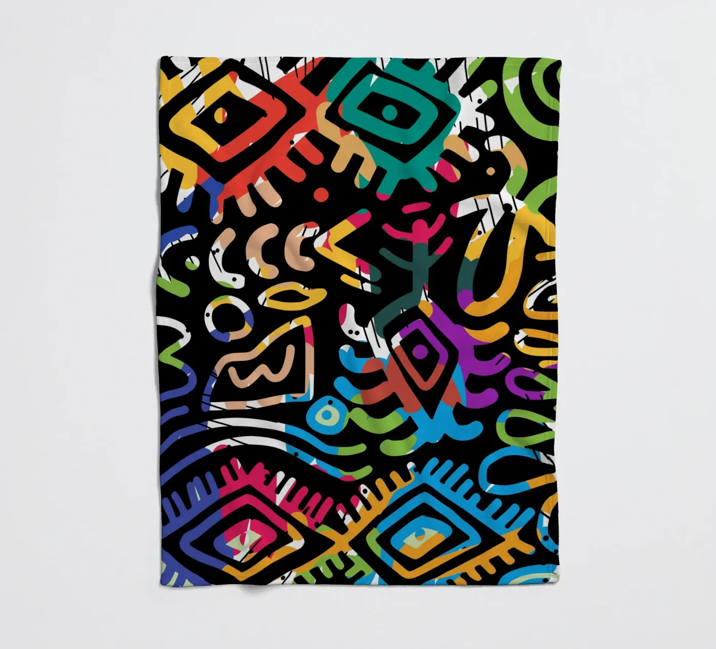 Graffiti scribble 03 coperta in pile da Little Dean