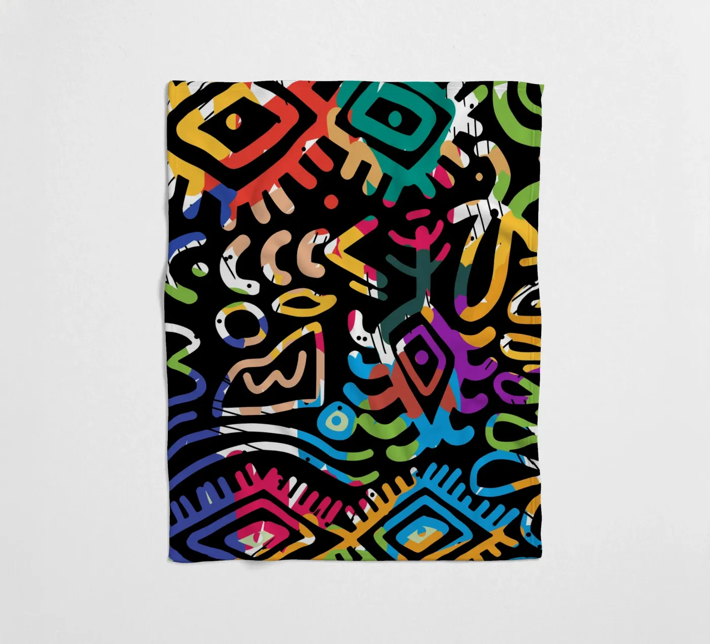 Graffiti scribble 03 coperta in pile da Little Dean