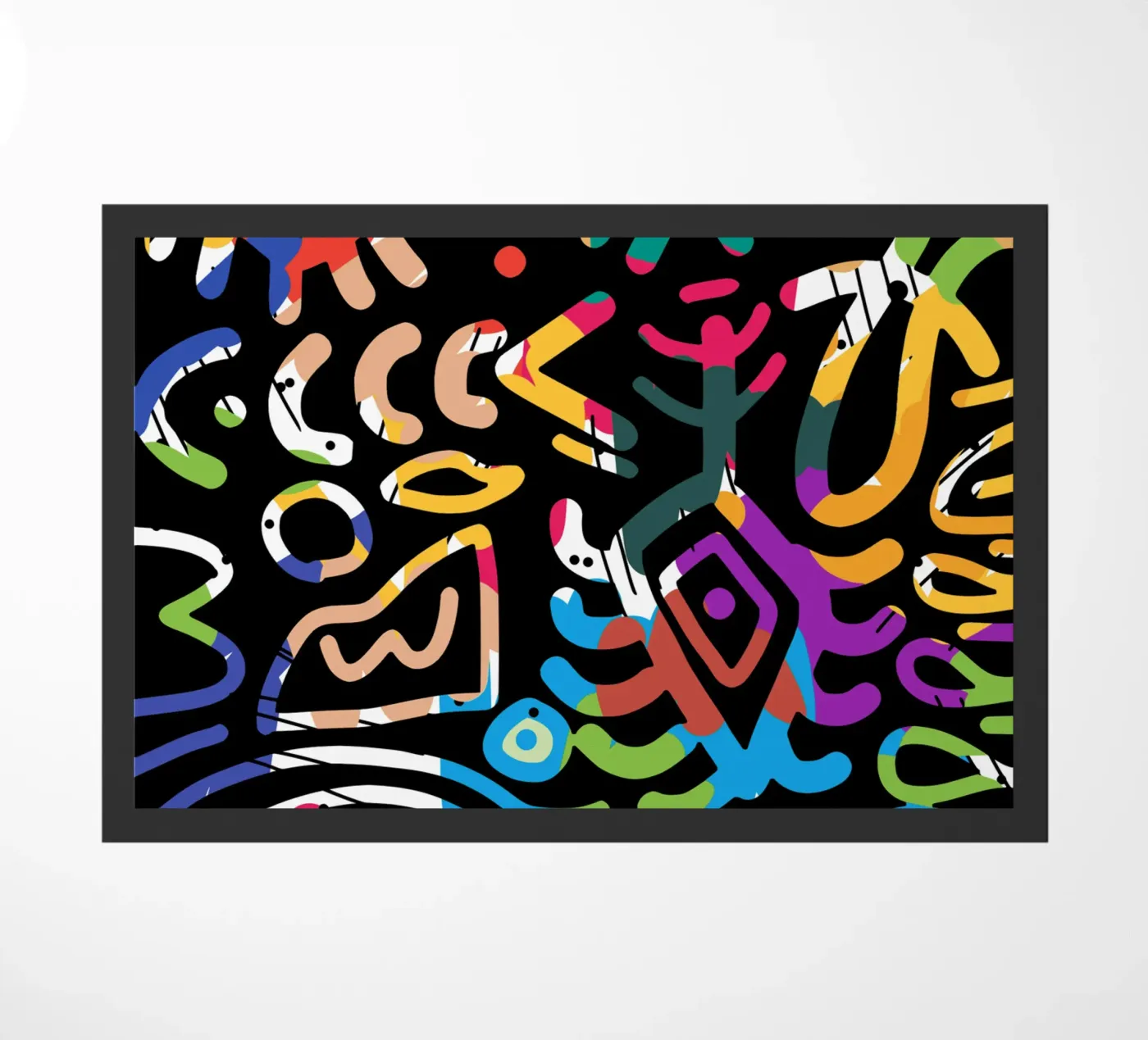 Graffiti scribble 03 doormat by Little Dean