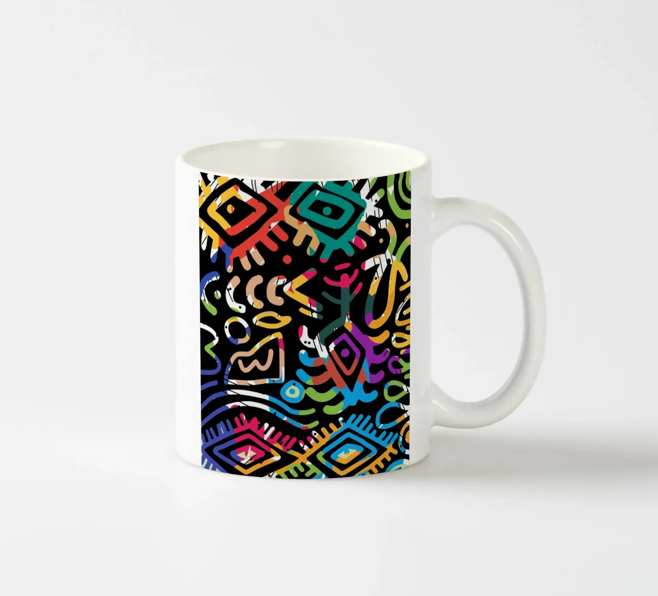 Graffiti scribble 03 tazza in ceramica da Little Dean