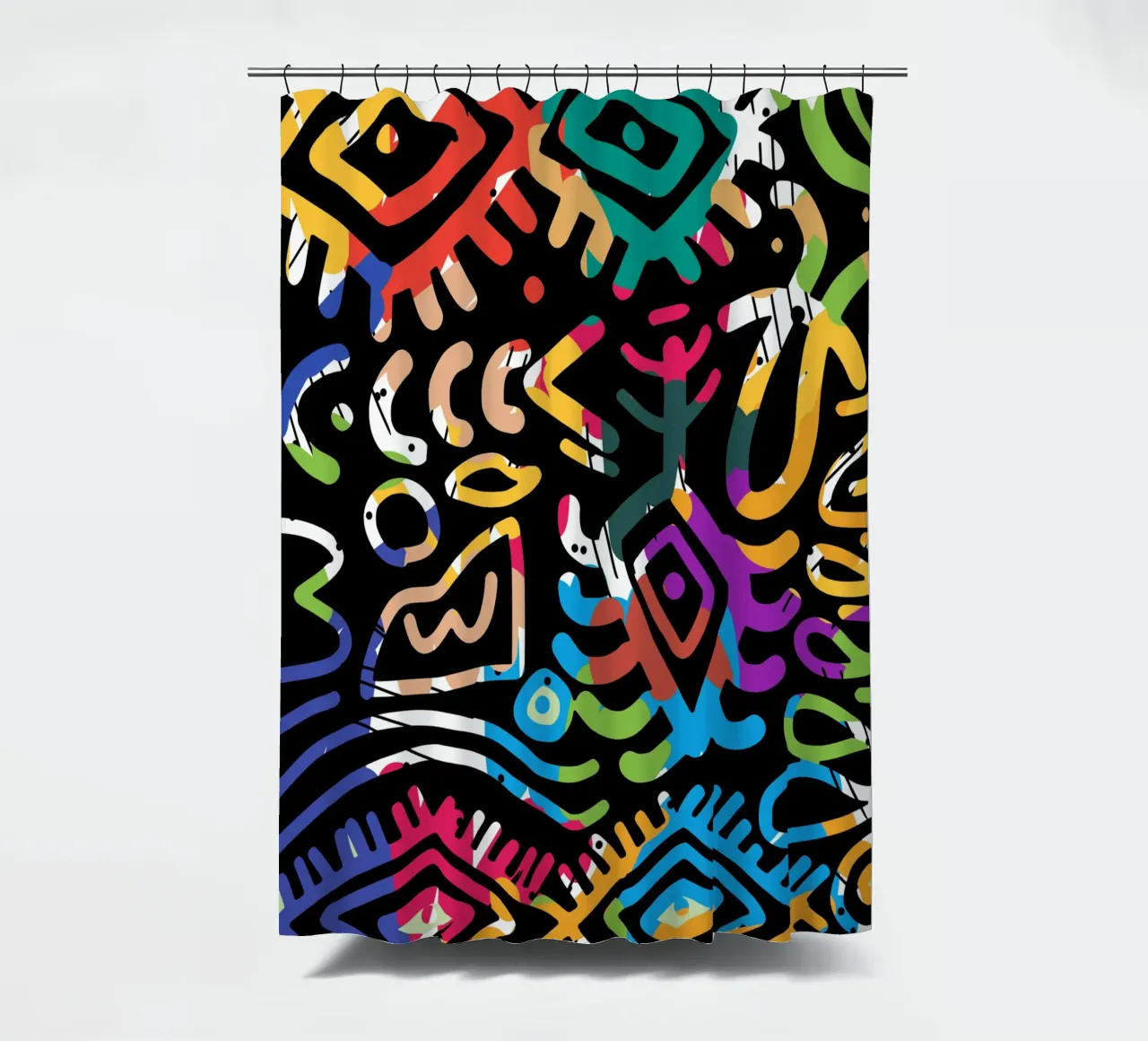Graffiti scribble 03 tenda da doccia da Little Dean