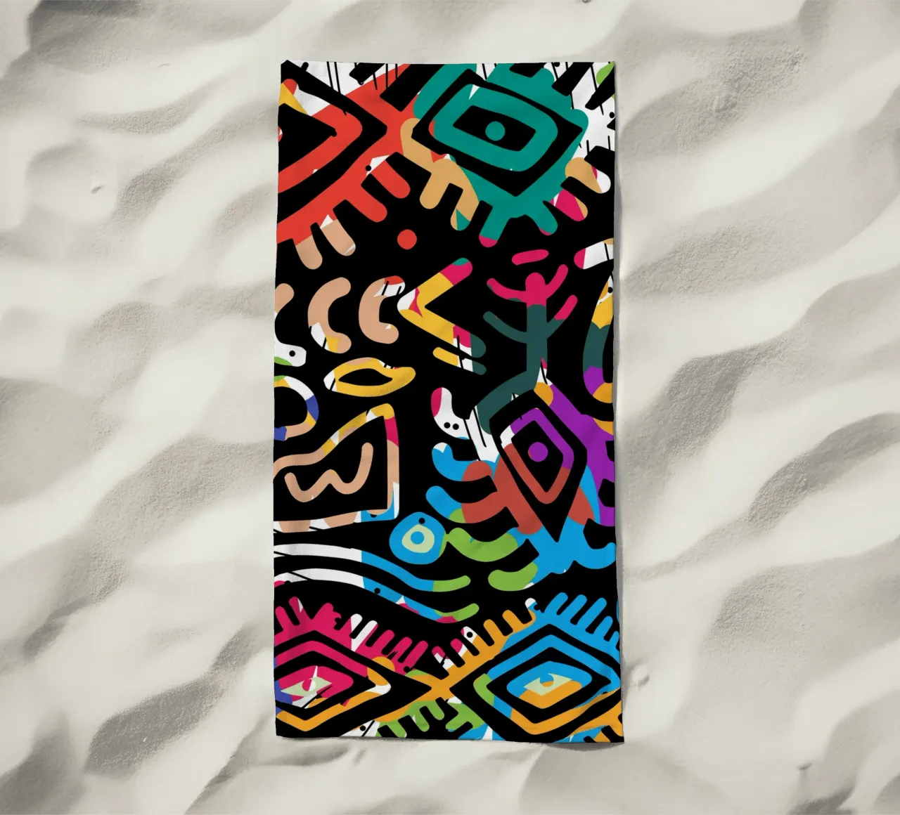 Graffiti scribble 03 telo mare da Little Dean