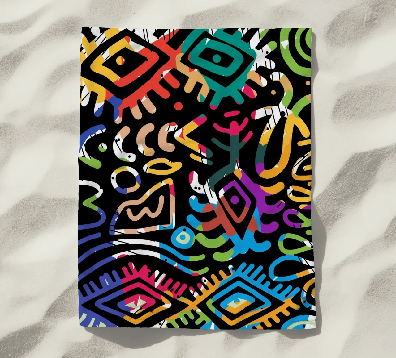 Graffiti scribble 03 telo mare da Little Dean